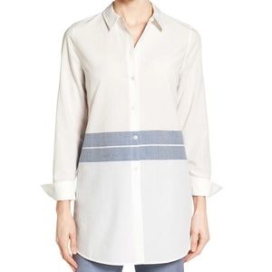 Placed Stripe Tunic Shirt